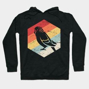 Retro Vintage Parakeet Budgie Parrot Bird Icon Hoodie